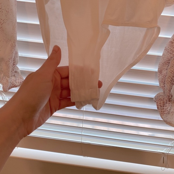 Worn Once! Pink Snake Skin Bodysuit - Picture 7 of 9